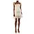 Self portrait Mini vestido de encaje floral blanco - size UK 8