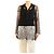 Autre Marque Blusa in seta e pizzo nera - size UK 10 Nero