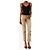 Roberto Cavalli Pantalones con estampado de leopardo adornados marrones - size S Castaño - vista 2