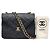 Bolsa Clássica Chanel Timeless Envelope Single Flap com 24K de Ouro. Preto