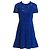 Louis Vuitton SS17 blaues Samtkleid