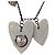Collar Burberry de Cadena con Reloj de Corazón Plata