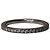 De Beers DB Classic Half Diamond Band Ring aus Platin Silber