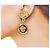Versace Pendientes de clip Medusa Negro Dorado - vista 12