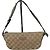 Sac bandoulière Gucci GG Supreme Beige et Vert Marron clair
