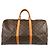 Louis Vuitton Keepall Canvas 50 Marrone - vista 3