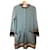 Autre Marque 20.52 Textured Knit Cardigan with Gold Embroidery Black Blue Golden  - view 1