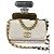 Chanel 19 Wallet Weiß Lammleder