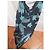 Autre Marque Armani Collezioni Top Estampa Floral Preto Azul Multicor Verde - vista 4