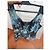 Autre Marque Armani Collezioni Top Estampa Floral Preto Azul Multicor Verde - vista 7