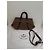 Borsa Prada in tela e pelle marrone - vista 2