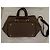Borsa Prada in tela e pelle marrone - vista 6
