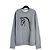 Hermès graues Baumwoll-Sweatshirt mit schwarzem Leder-Pferdekopf