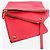 Céline Borsa a tracolla trio case in pelle rossa Rosso - vista 11