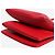 Céline Borsa a tracolla trio case in pelle rossa Rosso - vista 3