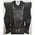 Mangano Hegel Lederjacke Schwarz mit Spitzendetails - Ansicht 5