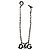 Collana a catena D&G con pendente logo Argento