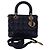 Borsa Christian Dior Lady Dior Medium in pelle blu scuro