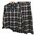 Completo Burberrys Camicia e Gonna a Quadri in Lana Marrone Bianco Blu scuro
