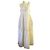 Diesel Black Gold Vestido maxi de algodón broderie anglaise blanco