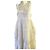Diesel Black Gold Vestido maxi de algodón broderie anglaise blanco - vista 3