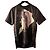 Givenchy 16 AW Lammleder T-Shirt mit Print Schwarz