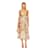 Zimmermann August Tie Front Seidenkleid Pink Mehrfarben Beige Grün Lila Gelb - vue 7
