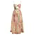 Zimmermann August Tie Front Seidenkleid Pink Mehrfarben Beige Grün Lila Gelb - vue 9