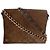 Longchamp Paris Borsa a tracolla in scamosciato con catena Marrone Cachi - vista 3
