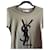 Yves Saint Laurent T-shirt Monogram YSL - Kaki Coton  - vue 1