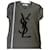 Yves Saint Laurent T-shirt Monogram YSL - Kaki Coton  - vue 6
