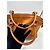 Borsa a mano Gucci GG Charm Dome in pelle di vitello Marrone - vista 5
