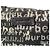 Borsa a tracolla Burberry Monogram Graffiti Nero Bianco - vista 5