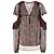 Veronica Beard Seidenbluse mit Blumenprint Cold-Shoulder Schwarz Rot Grün - Ansicht 6
