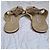 Oscar de la Renta Verzierte Zehentrenner Sandalen Golden - Ansicht 5