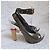 Céline Celine Décolleté platform in pelle verniciata Marrone Bianco Verde - vista 4