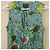 Autre Marque Class Roberto Cavalli Ärmelloses Kleid mit Blumenprint Blau Grün Lila - Ansicht 3