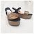 Robert Clergerie Sandali wedge con plateau Nero D'oro - vista 2