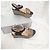 Robert Clergerie Sandali wedge con plateau Nero D'oro - vista 5
