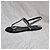 Gucci Sandali Thong in Pelle Nera con Cristalli Nero - vista 2
