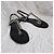 Gucci Sandali Thong in Pelle Nera con Cristalli Nero - vista 3
