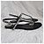 Gucci Sandali Thong in Pelle Nera con Cristalli Nero - vista 4
