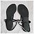 Gucci Sandali Thong in Pelle Nera con Cristalli Nero - vista 6
