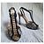 Rene Caovilla René Caovilla Décolleté T-Strap in pizzo e cristalli Nero D'oro - vista 3