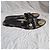 Givenchy Mules in pelle nera con stampa floreale e nappe Marrone Nero - vista 4
