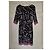 Autre Marque Vestido St. John estampado animal con ribete rosa Negro Gris - vista 5