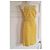 Valentino Studio Gestreiftes Strickkleid Gelb/Weiß - Ansicht 2