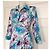 Autre Marque Samantha Sung Wickelkleid mit Blumenprint Weiß Blau Grün Lila - Ansicht 3