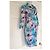 Autre Marque Samantha Sung Wickelkleid mit Blumenprint Weiß Blau Grün Lila - Ansicht 4