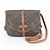 Borsa a tracolla in pelle Louis Vuitton Monogram Saumur 30 M42256 Marrone